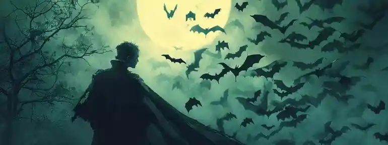 Vampire with bats